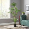 XINGHANZHENXUAN Artificial Palm Tree, Pre-Potted Faux Tropical Plant with Flexible Fronds, Lifelike Greenery - 2 of 4