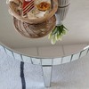 Bella Depot Luxury Sliver Mirror Coffee Table with Fluted Tempered Glass, Modern Sofa Side Table - 3 of 4