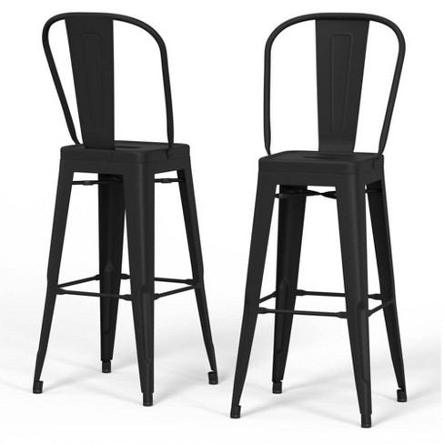 Target black deals metal bar stools