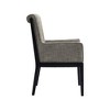Meridian Furniture,Gwendolyn Linen Textured Fabric Dining Arm Chair - 4 of 4
