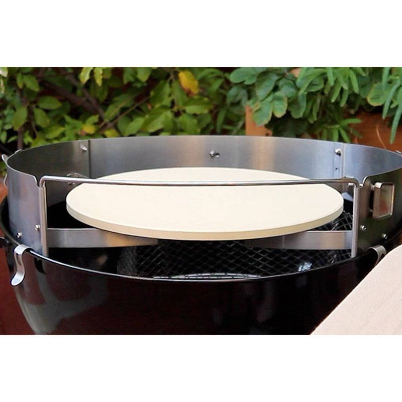 PizzaCraft Pizza Que for Kettle Grills - Black, 3 of 5