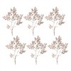 Glittered Leaf Spray (Set of 6) - 4 of 4