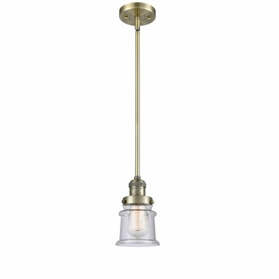 Canton - 1 Light Stem Hung Mini Pendant In Industrial Style-8.5 Inches Tall and 5.25 Inches Wide