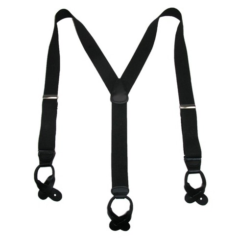 Ctm Men's Big & Tall Elastic Button End Suspender With Bachelor Buttons ...