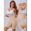 Allegra K Women's Flatten Tummy High Waist Control Panties Butt Lifter Thigh Slimmers with Hooks Closure - 3 of 4