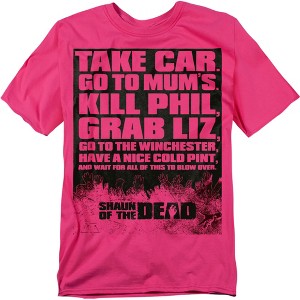 Shaun Of The Dead List Adult T-Shirt - 1 of 4