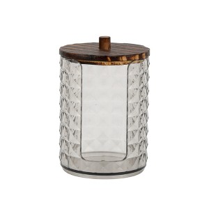 Unique Bargains Compact Diamond-pattern Bath Canister 1 Pc : Target