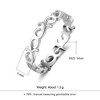 Willow Eternity Wedding Band Ring Sterling Silver Womens Ginger Lyne Collection - 4 of 4