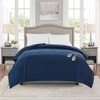 Gulches Navy Micro Fleece Heated 100x90 Blanket 1 Piece - 4 of 4