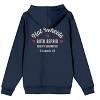 Hot Wheels Auto Repair Adult Navy Long Sleeve Hooded Sweatshirt - 2 of 4