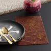 20ct Halloween Paper Disposable Dinner Napkins Dark Red - Threshold™: Haunted House Theme, Web Pattern, Guest Towels - 2 of 3