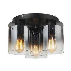 Artcraft Lighting Henley 3 - Light Flush Mount in  Satin Black - 1 of 4