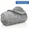 15lbs Twin Weighted Blanket, 48x78, Gray, Breathable with Glass Beads for All Seasons - 2 of 4