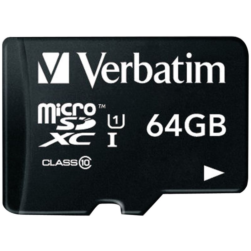 Verbatim® 64-GB Class 10, UHS-1 V10 U1 Premium microSDXC™ Memory Card with Adapter, 2 of 5