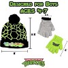 ABG Accessories Boys TMNT Winter Hat and Gloves set – Black and Green Winter Beanie and Gloves set for boys ages 4-14 Years - 2 of 4