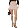 EXLURA Women's Elastic High Waisted Button Mini Skirts Sexy Bodycon Pencil Short Skirts Slim Fit Party Date Night Skirt - 2 of 4