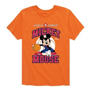 Boys' - Disney - Mickey Basketball Jersey Short Sleeve Graphic T-Shirt - 1 of 3