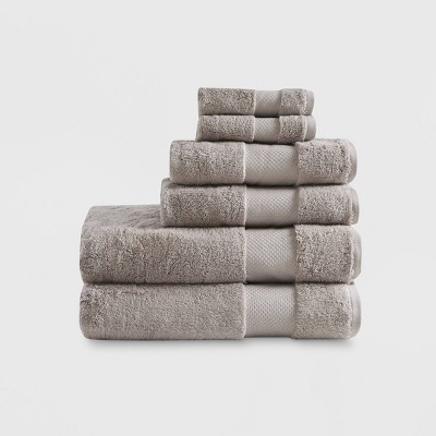 6pc Organic Cotton Bath Towel Set Tan : Target