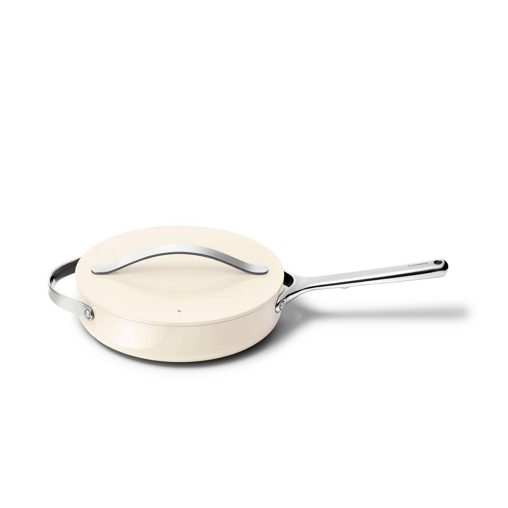 Caraway Home 3qt Saute Pan with Lid Cream