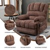 FONTOI Large Size Accent Chair with Side Pockets, Recliner Chair with 23" Seat Width, Brown, 41"*42"*38.5" - 2 of 4