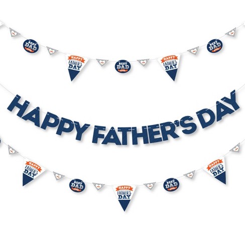 Big Dot Of Happiness Happy Father S Day We Love Dad Party Letter Banner Decoration 36 Banner Cutouts And Happy Father S Day Banner Letters Target
