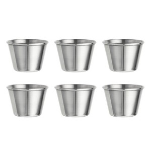 Unique Bargains Stainless Steel Wedding Party Shatterproof Reusable Cocktail Mugs 6 Pcs - 1 of 4