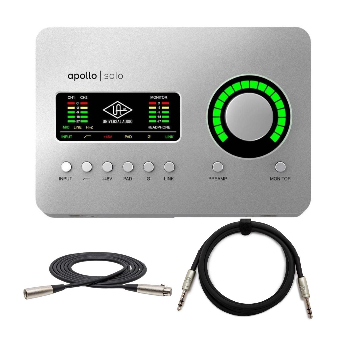 Universal Audio APLS-HE Apollo Solo Recording Interface. Heritage Edition Bundle