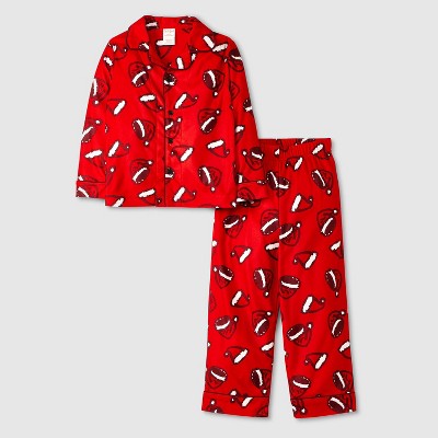 Toddler 2pc Santa Hats Christmas Coat Pajama Set - Cat & Jack™ Red 3T