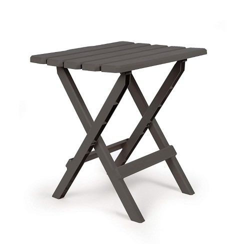 Camco 51885 Large Adirondack Portable Outdoor Furniture Folding Table Charcoal Target