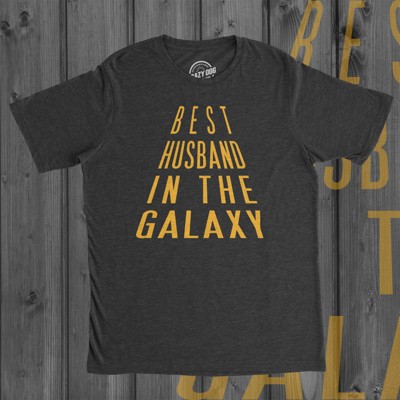Мужские футболки Crazy Dog T-Shirts, Inc. Crazy Dog T-Shirts Mens Best Husband In The Galaxy Funny Nerdy Love Valentines Day T shirt - Crazy Dog Men's T Shirt for Valentines Gift Black L — фото 3