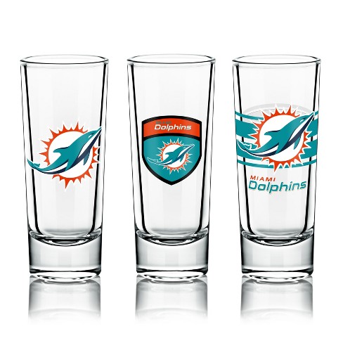 NFL Shot Glass, 6-Pack Set, with Multiple Designs - Miami Dolphins - image 1 of 1