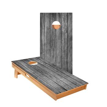 Dark Large Panel Wood Cornhole Boards - ACA Star Series
