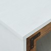Bella Depot 58" Modern Farmhouse Sideboard with Windowpane Glass-Door - 3 of 4