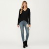 Anna-Kaci Women's V-Neck Long Sleeve Knit Top with Chest Pocket and Relaxed Fit - 4 of 4