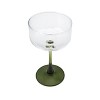 8.2 fl oz Ribbed Coupe Glasses Green - Bullseye's Playground™ - 2 of 3