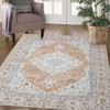 Washable Rugs 9x12 , Ultra-Thin Low Pile Chenille Carpet with Anti-Skid Backing, Traditional Oriental Accent Rug - 2 of 4
