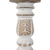 Northlight Set of 3 Brushed White Tripod Wooden Pillar Candle Holders 18" - image 4 of 4