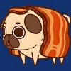 Women's Design By Humans Puglie Bacon Strip By Puglie Racerback Tank Top - 2 of 3