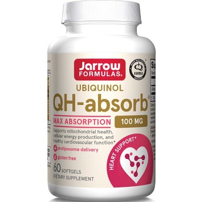 Jarrow Formulas, Inc. Ubiquinol Qh-absorb 100 mg 60 Softgels.