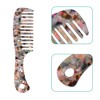 Unique Bargains Anti-Static Hair Comb Wide Tooth for Thick Curly Hair Hair Care Detangling Comb For Wet and Dry Multicolor 1 Pcs - 3 of 4
