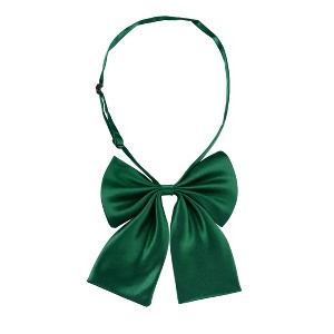 Allegra K Women's Pre-Tied Bowknot Adjustable Neck Solid Color Bow Tie - 1 of 4
