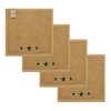 Black Stars Tan Washcloth Set of 4 12x12 VHC Brands - 2 of 3