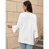 Clearlove Lightweight Cardigans for Women Batwing Long Sleeve Drape Open Front Casual Loose Cardigan Sweaters - 4 of 4