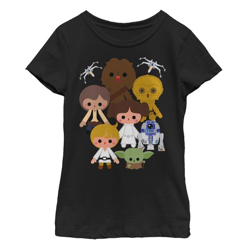 Girl's Star Cute Cartoon Rebels T-shirt : Target