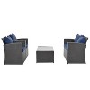 CAVINAS Patio Chairs Set with Cushions and Coffee Table, Modular Outdoor Couch Set, Modern Outdoor Sectional Furniture for Backyard - 4 of 4