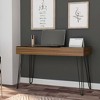 PAGED Home Office Desk 47.3" L Simple Modern Writing Desk with 2 Drawers and Hairpin Legs for Study - 2 of 4