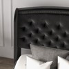 Bed Frame with Headboard – Upholstered Velvet Platform Bed, Rivet Button Tufted, Heavy Duty, No Box Spring - 4 of 4