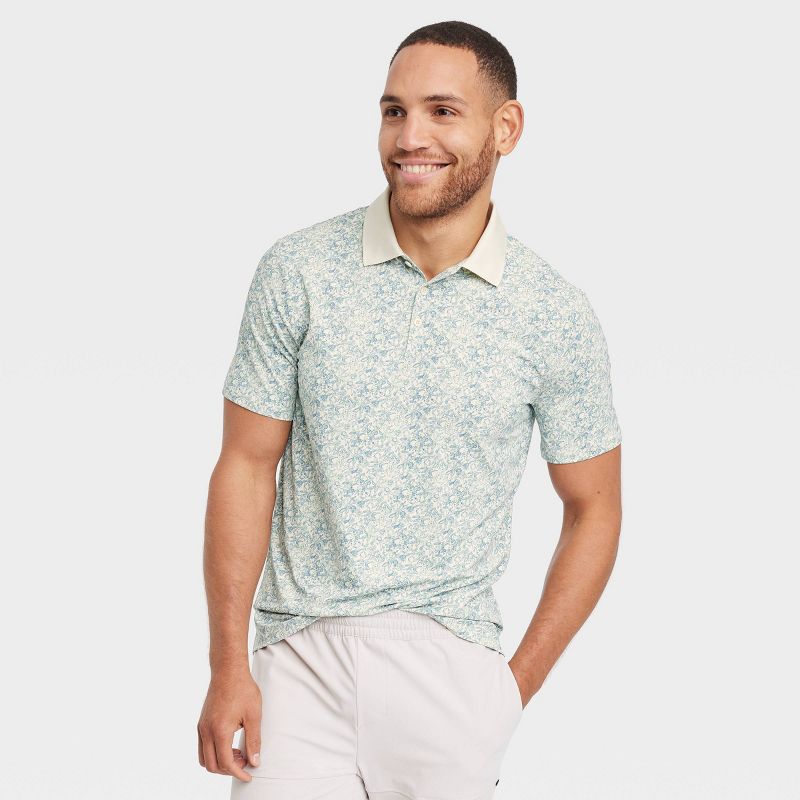 Men&#39;s Textured Polo Shirt- All In Motion&#8482;, 4 of 5