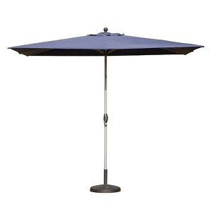 TiramisuBest Rectangle Patio Umbrella with Crank Lift & Tilt Brick red - 1 of 4