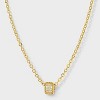14K Gold Plated Cubic Zirconia Round Pave Multi-Strand Necklace - A New Day™ Gold - 2 of 4
